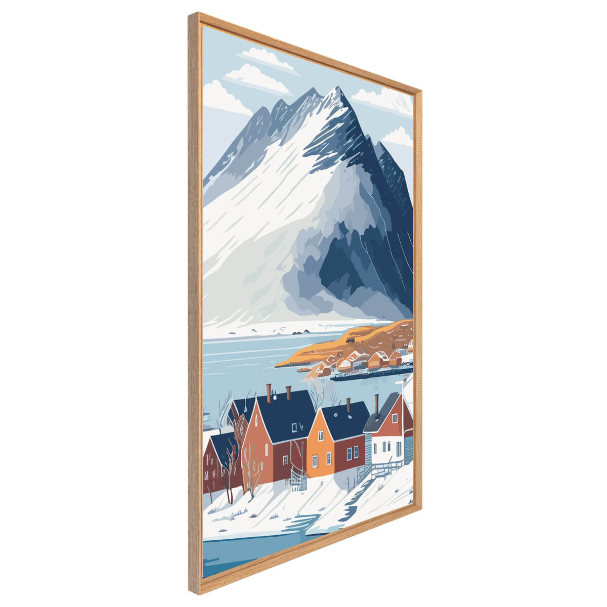 Tableau Mural Encadré Montagne Enneigé MONTAGNE tableaux encadrés, CEANOTHE