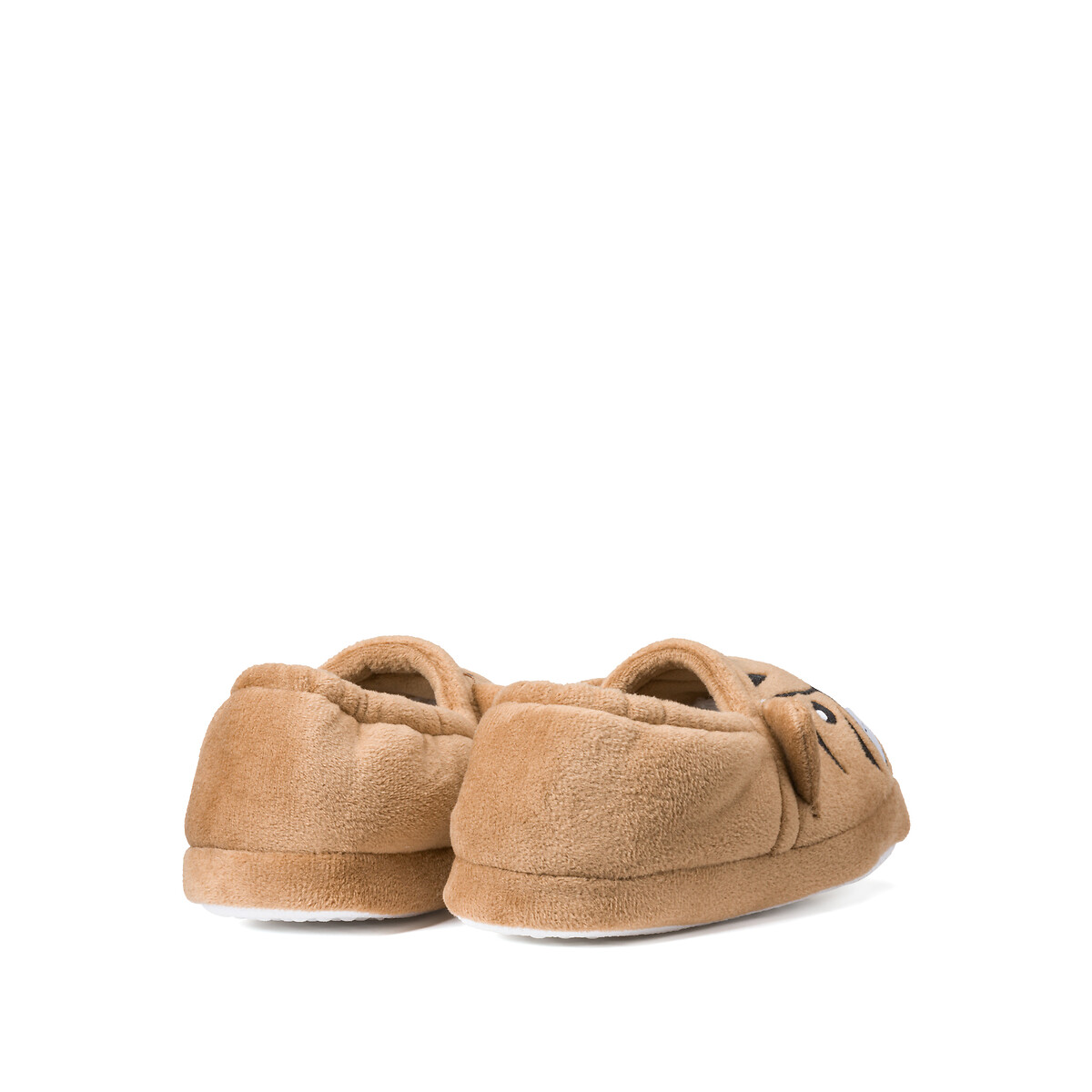 Chaussons brodés à enfiler camel, LA REDOUTE COLLECTIONS
