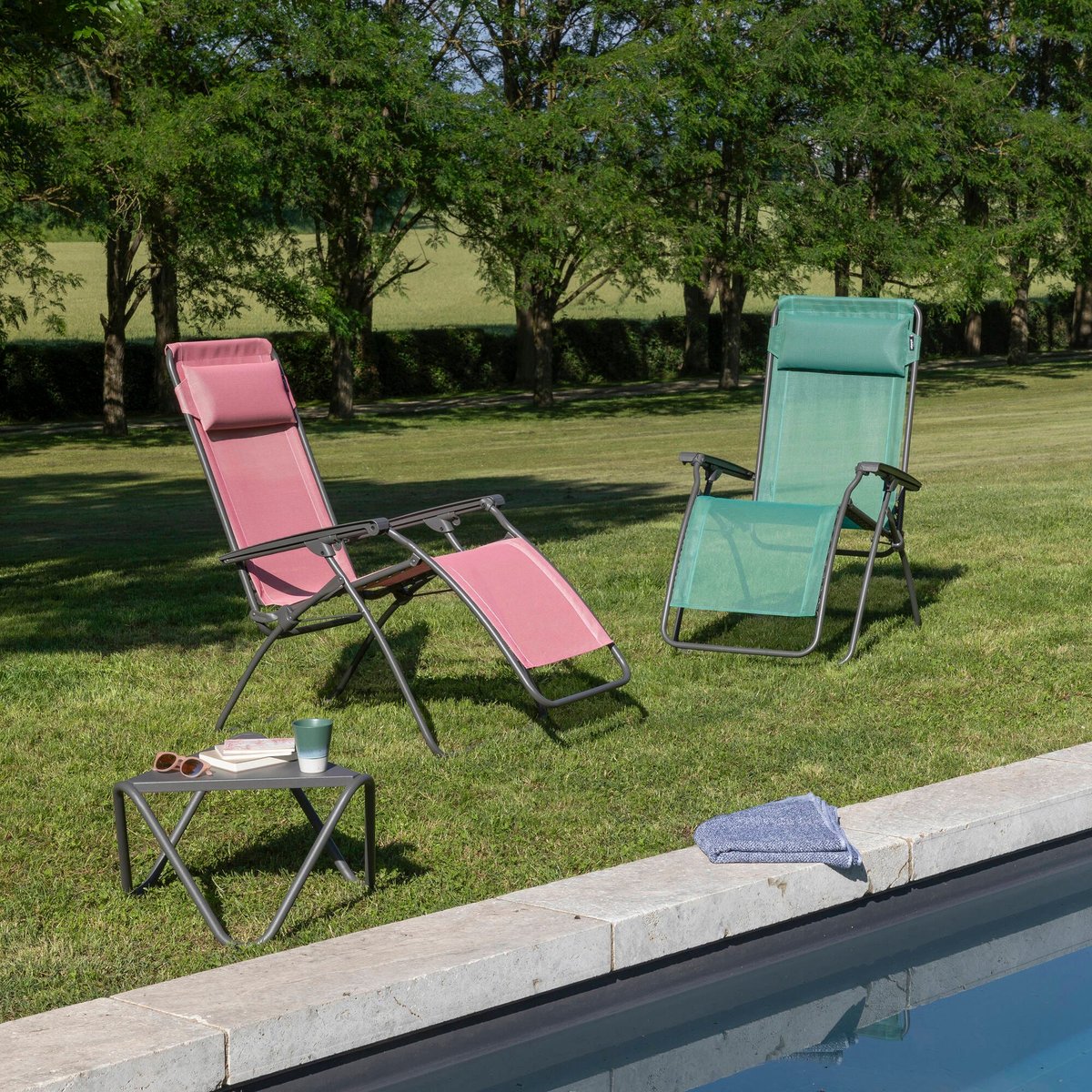 Fauteuil Relax Zéro Gravité - RCLIP vert chlorophylle, LAFUMA MOBILIER