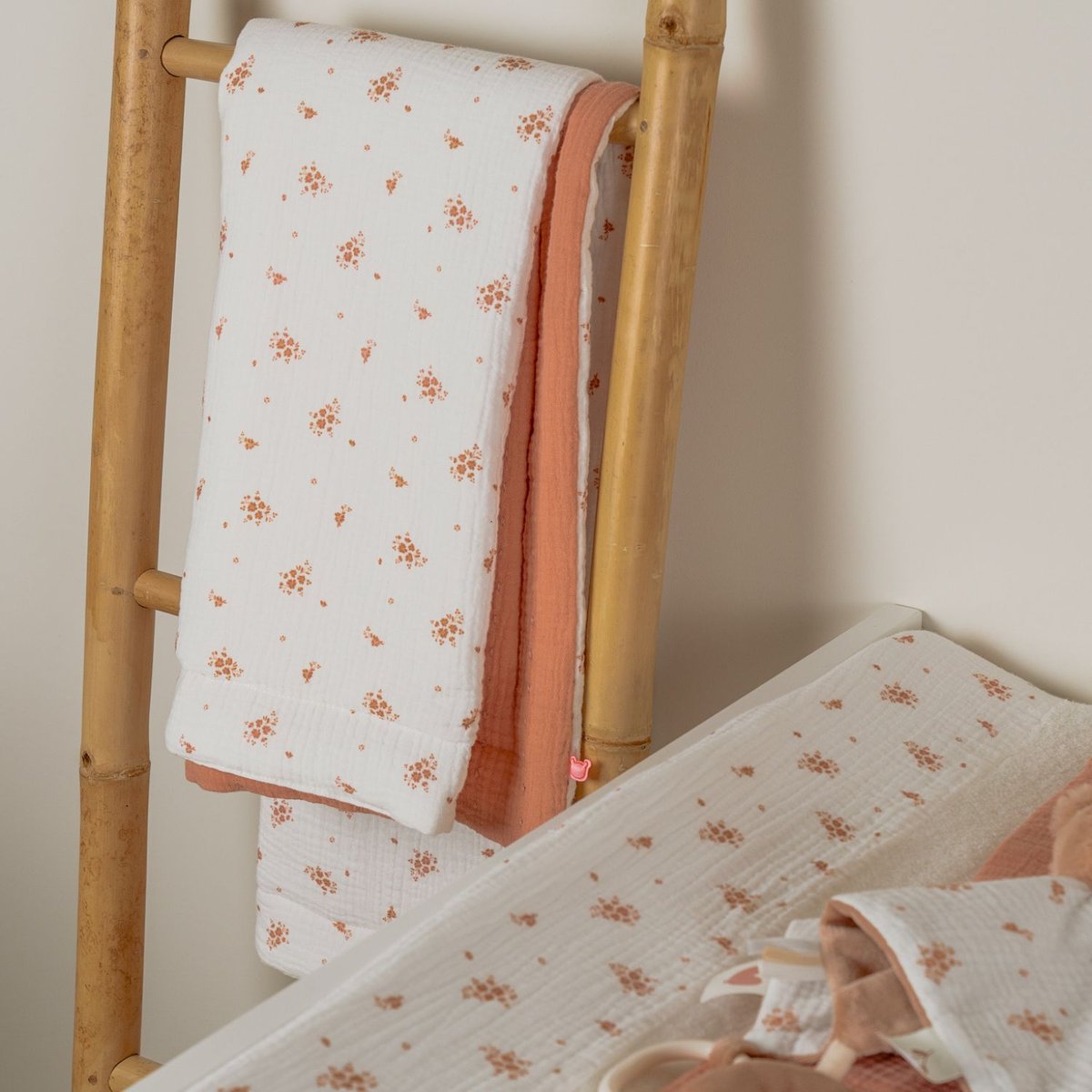 Housse de matelas à langer ecru, NOUKIE'S