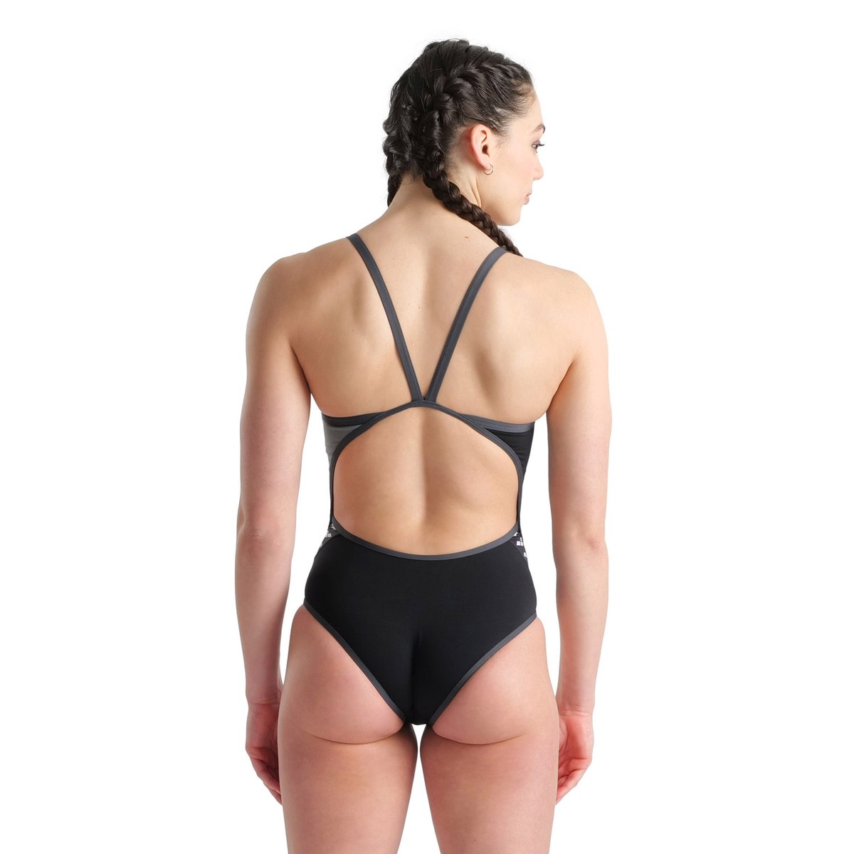 Maillot de bain Performance Icons Super Fly Back Panel black-asphalt-silver, ARENA