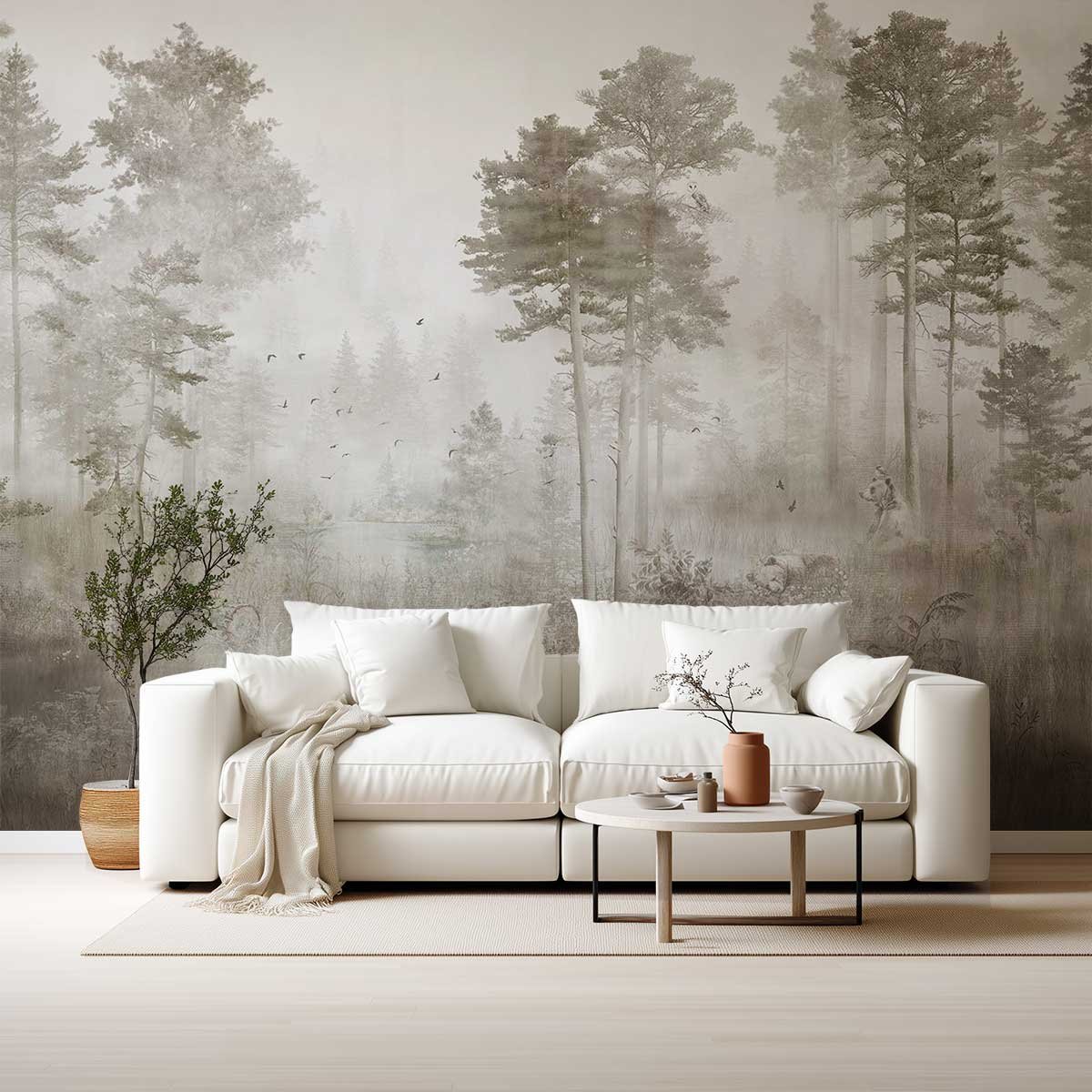 Papier peint enfant La Vallée des Ours gris, HEXOA