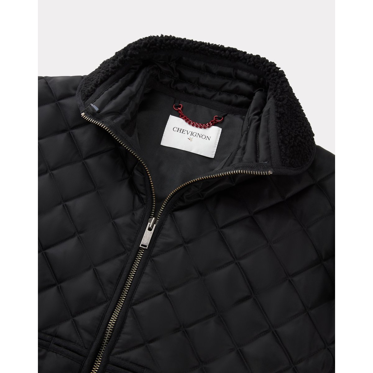Blouson uni col montant COSMO noir, CHEVIGNON