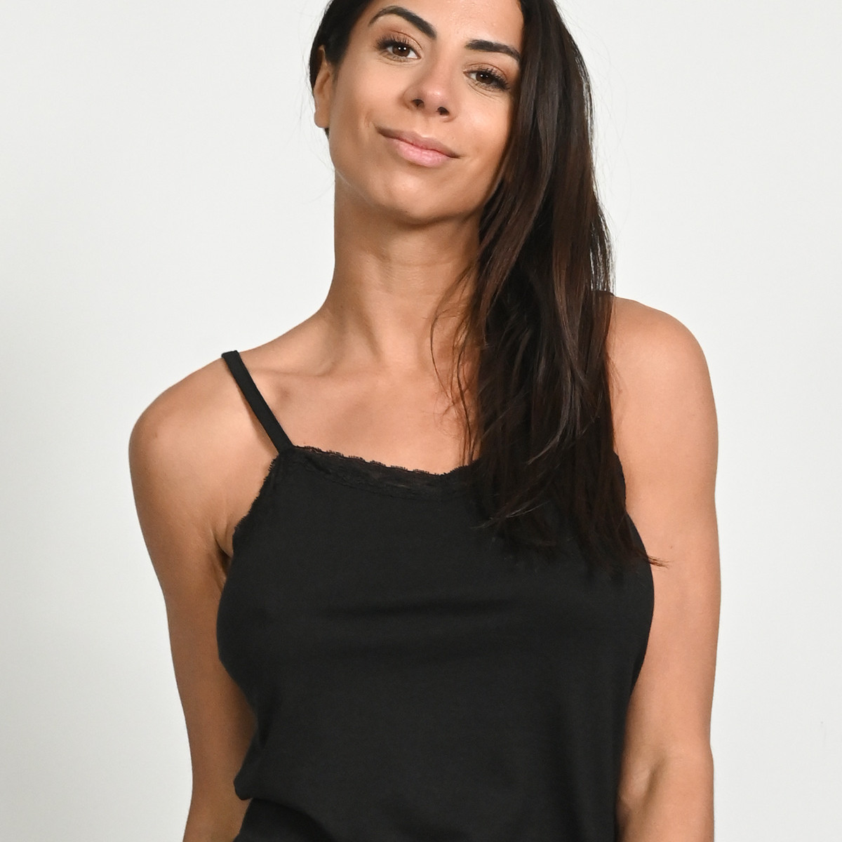 Pyjama femme en maille EDEN noir, SENSEI MAISON