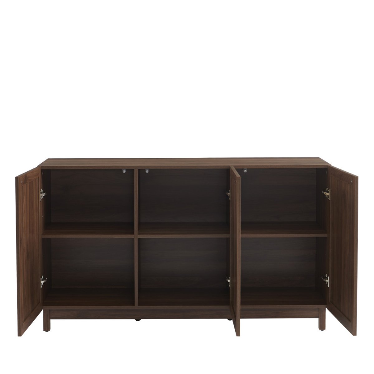 Buffet 3 portes en bois L140cm- ESTELA bois foncé, DRAWER