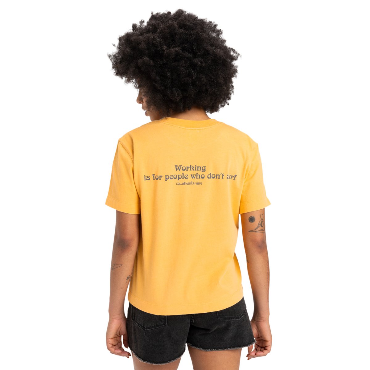 T-shirt à manches courtes STANDARD orange chamois, QUIKSILVER