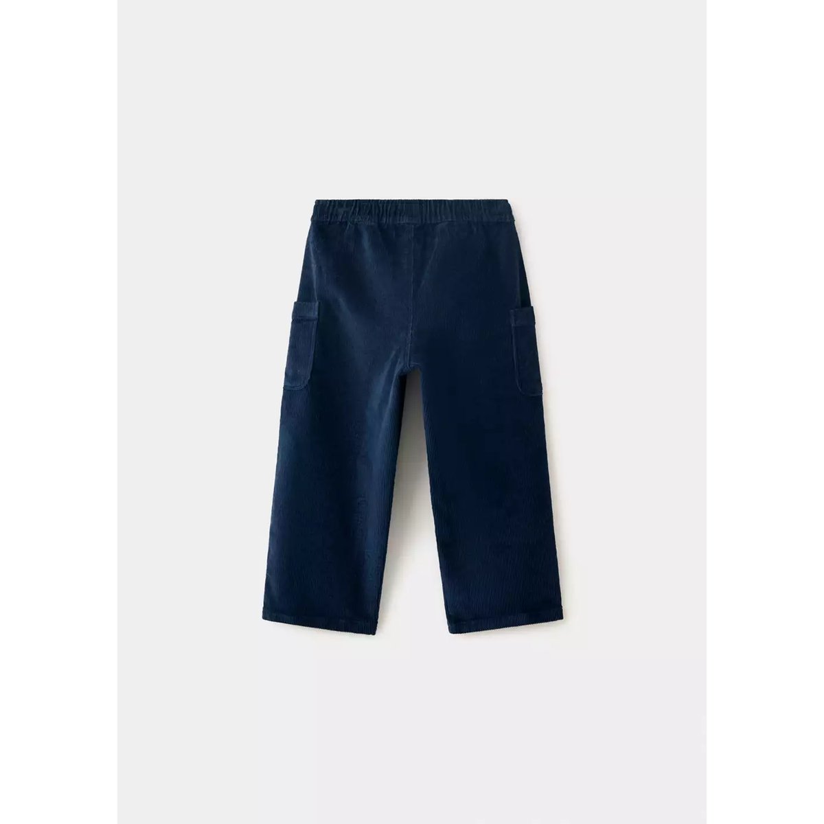 Pantalon cargo velours côtelé bleu marine, MANGO BABY