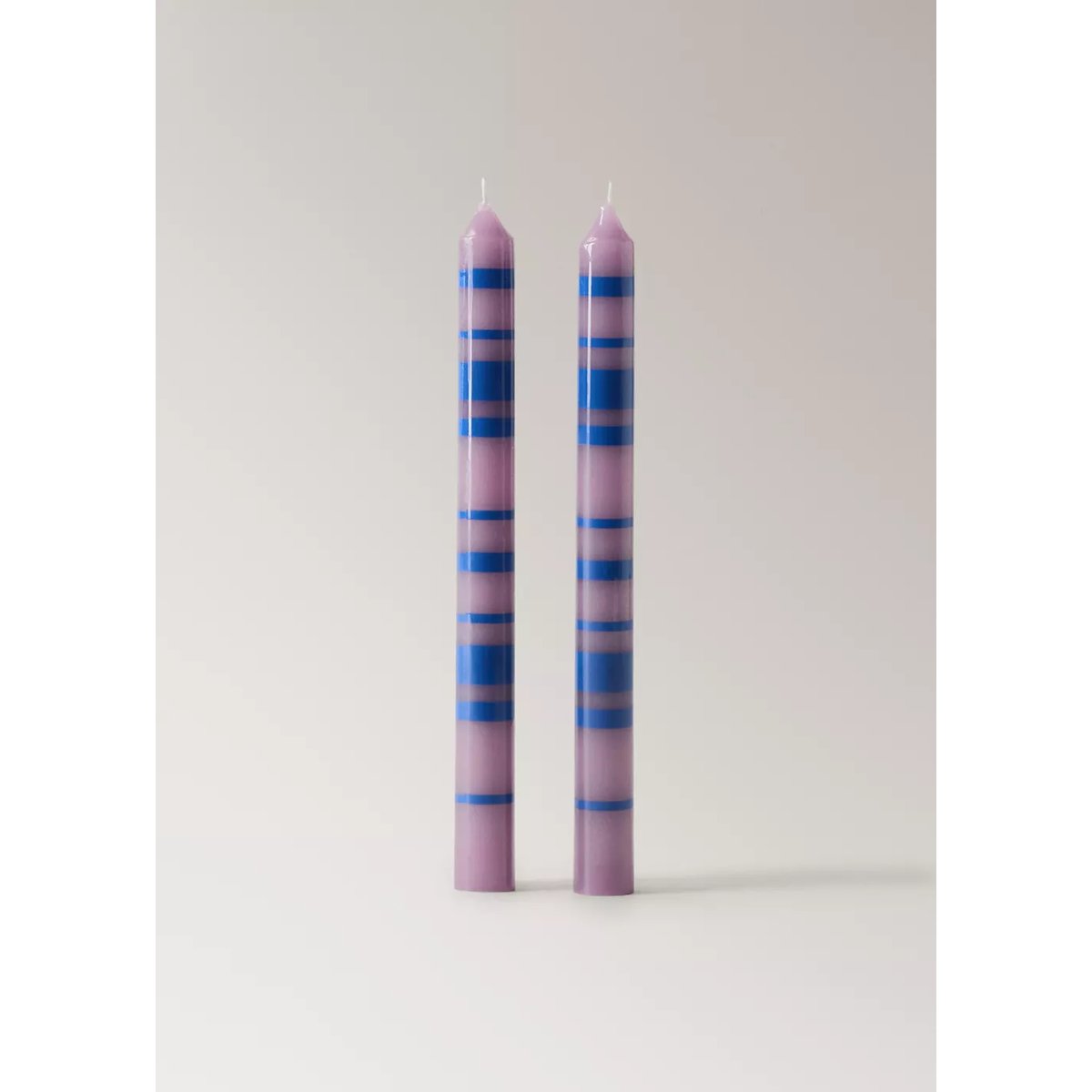 Bougies décoratives bicolores bleu, MANGO HOME