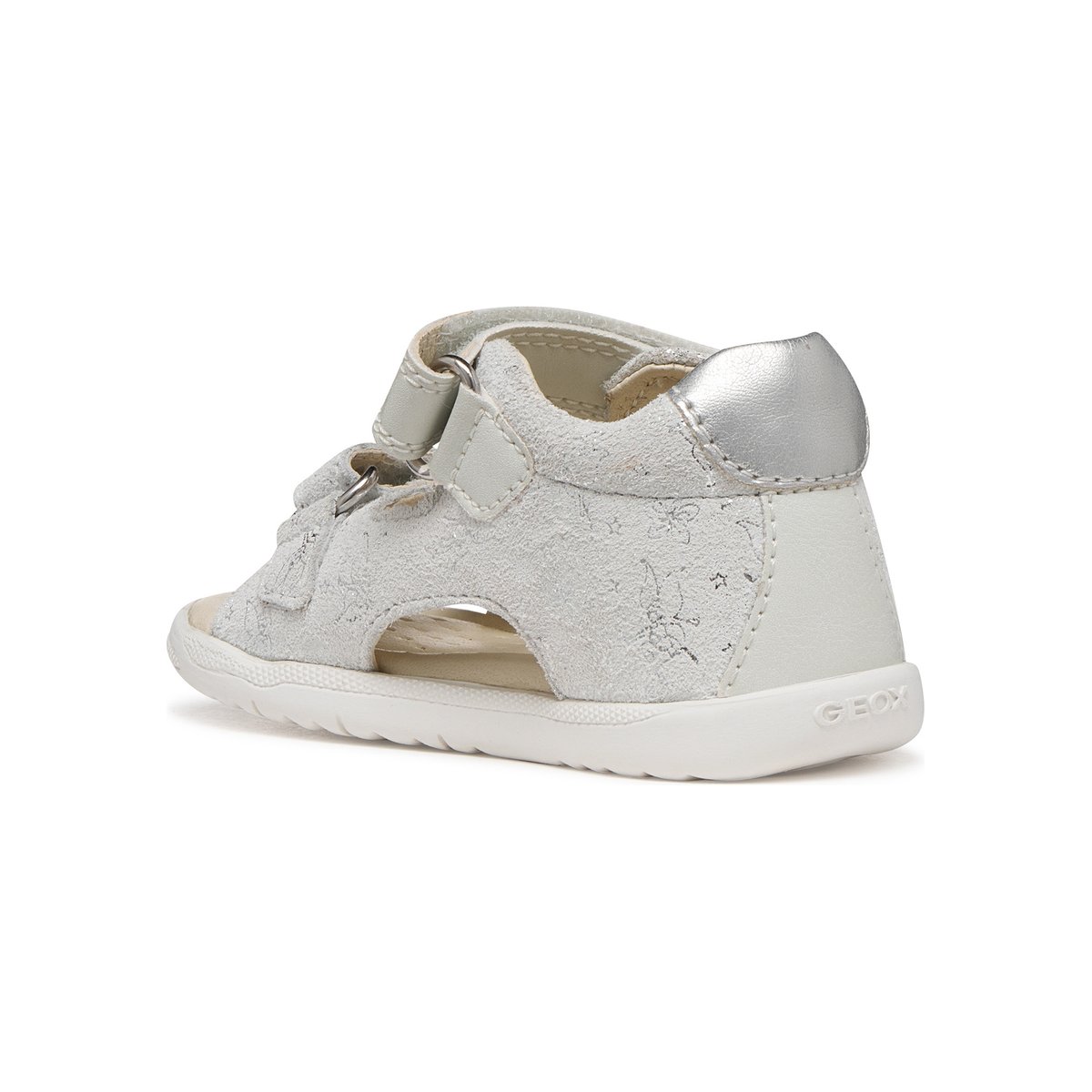 Sandales  B SANDAL MACCHIA GIR blanc cassé/argent, GEOX