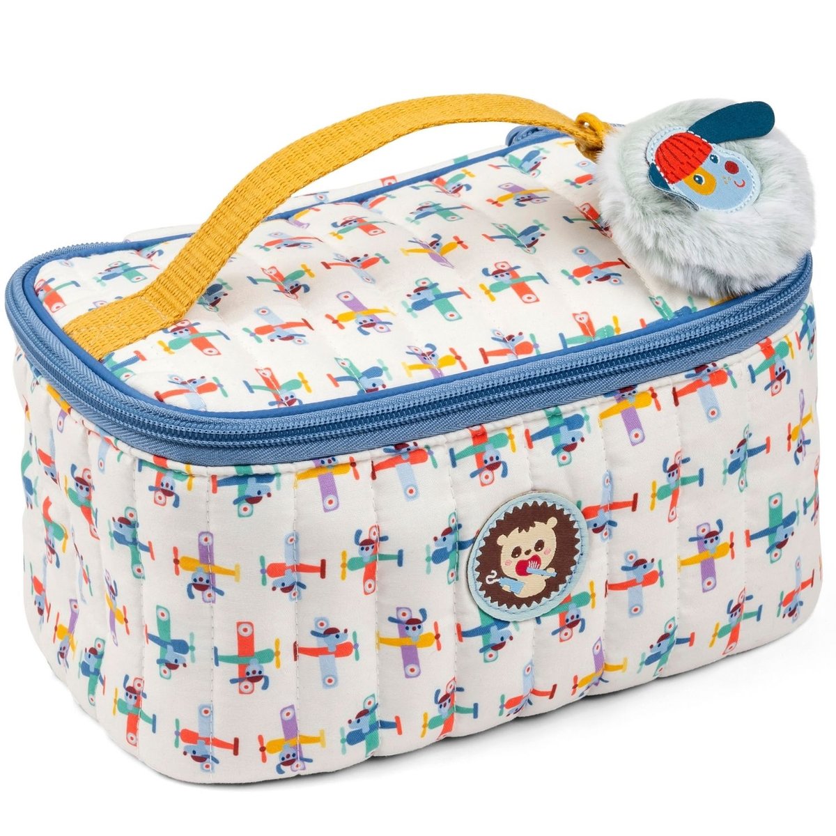 Trousse de toilette bleu, jaune, rouge, LILLIPUTIENS