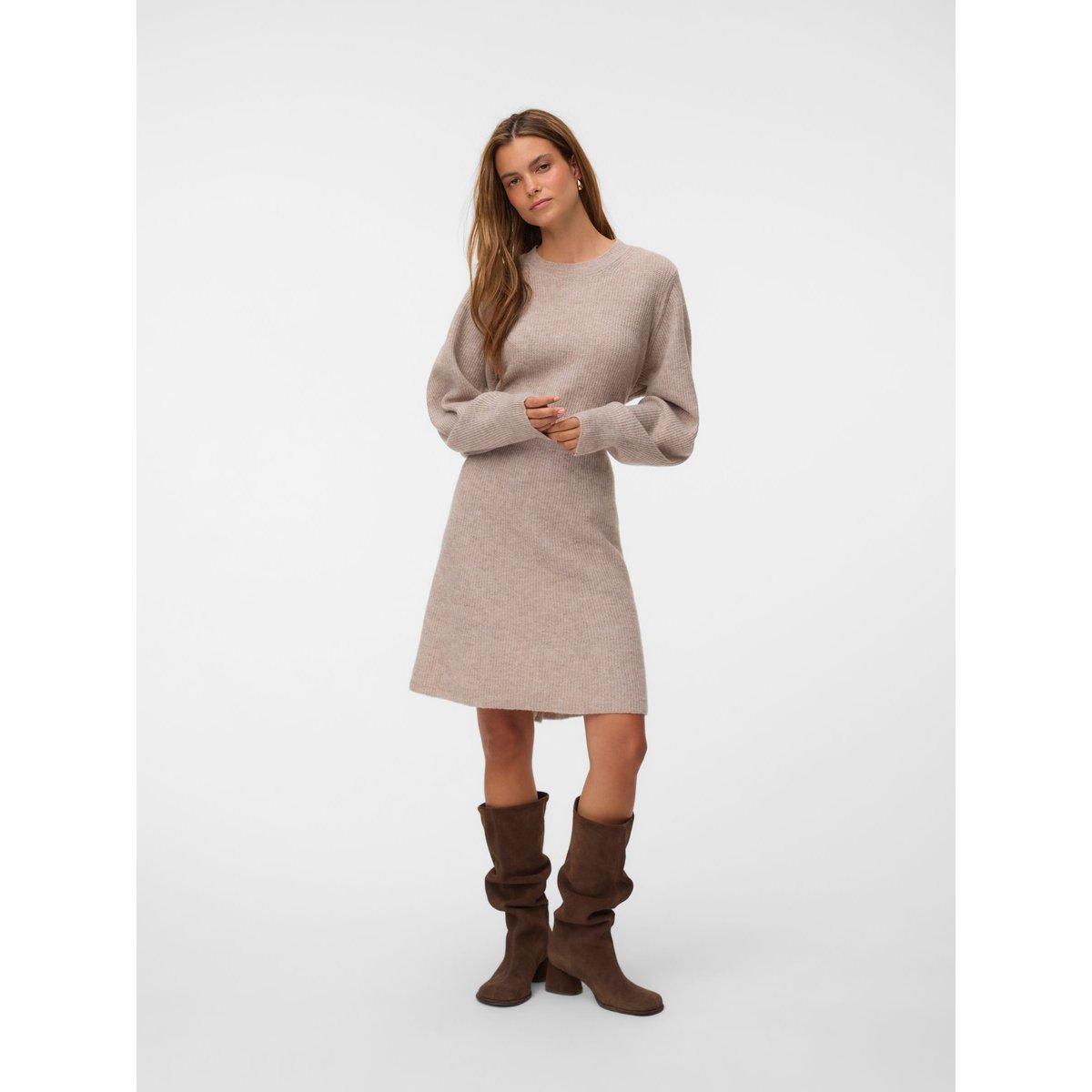 Robe En Maille silver mink, VERO MODA
