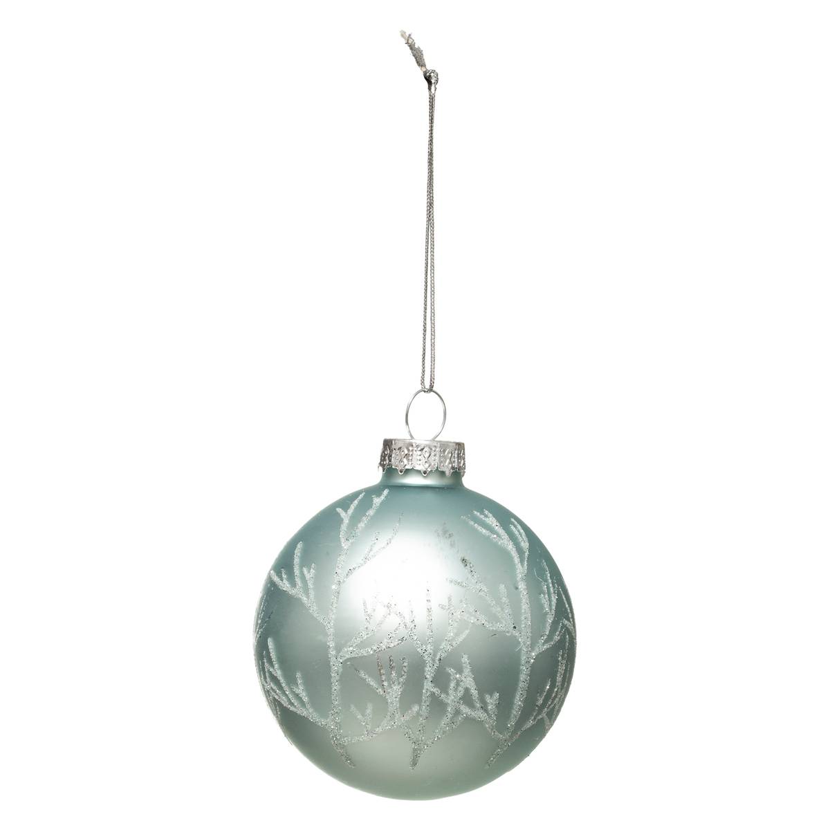 Boule de Noël Verre 70 mm Arbre 3 Assortiments bleu, FEERIC LIGHTS & CHRISTMAS