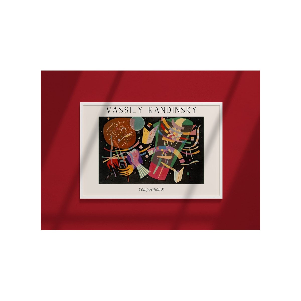 Affiche Vassily Kandinsky Composition X blanc, L'AFFICHERIE