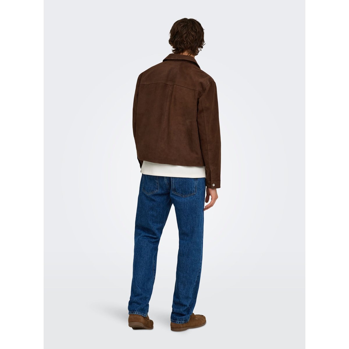 Veste En Cuir coffee bean, ONLY & SONS