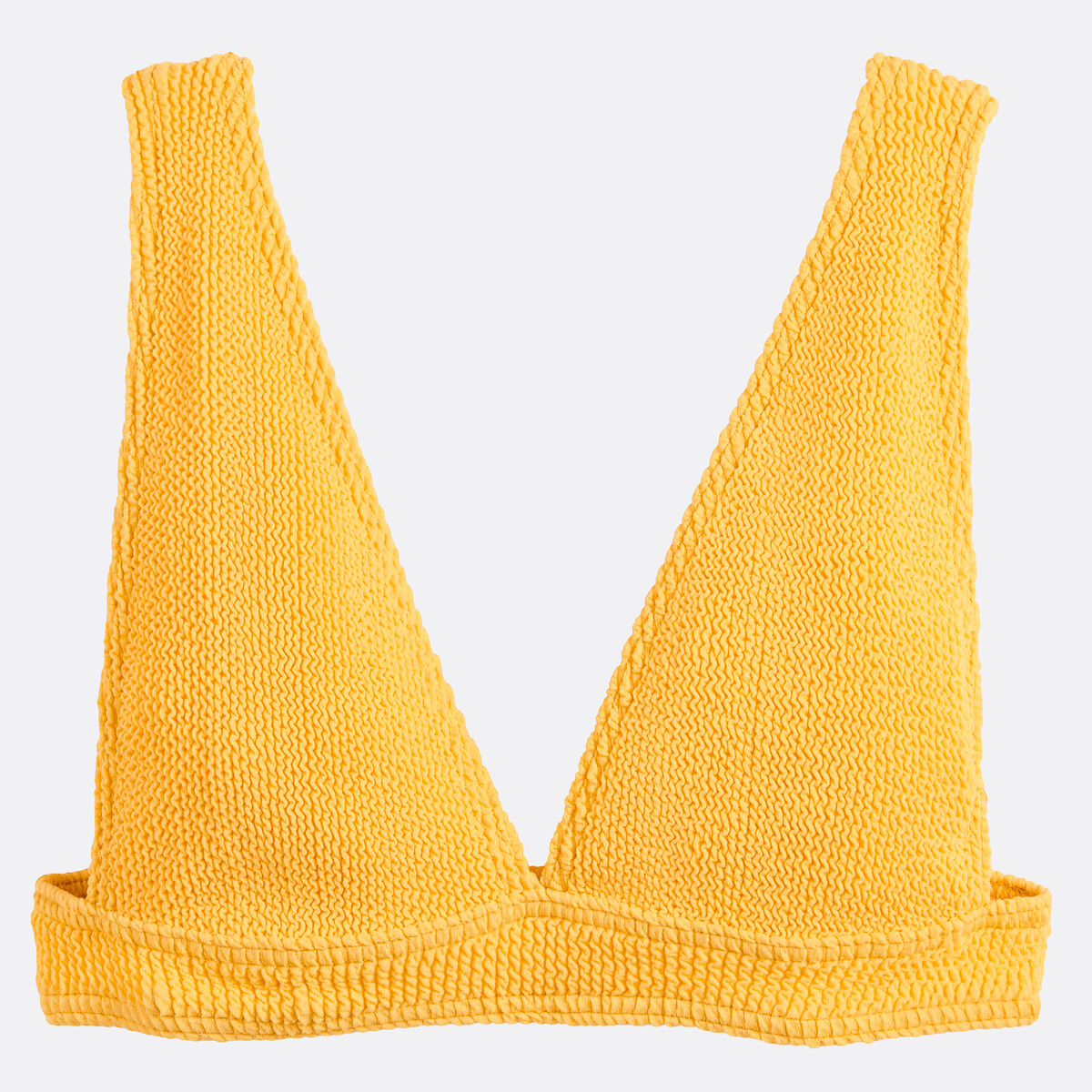 Haut de maillot de bain triangle one size jaune, LA REDOUTE COLLECTIONS