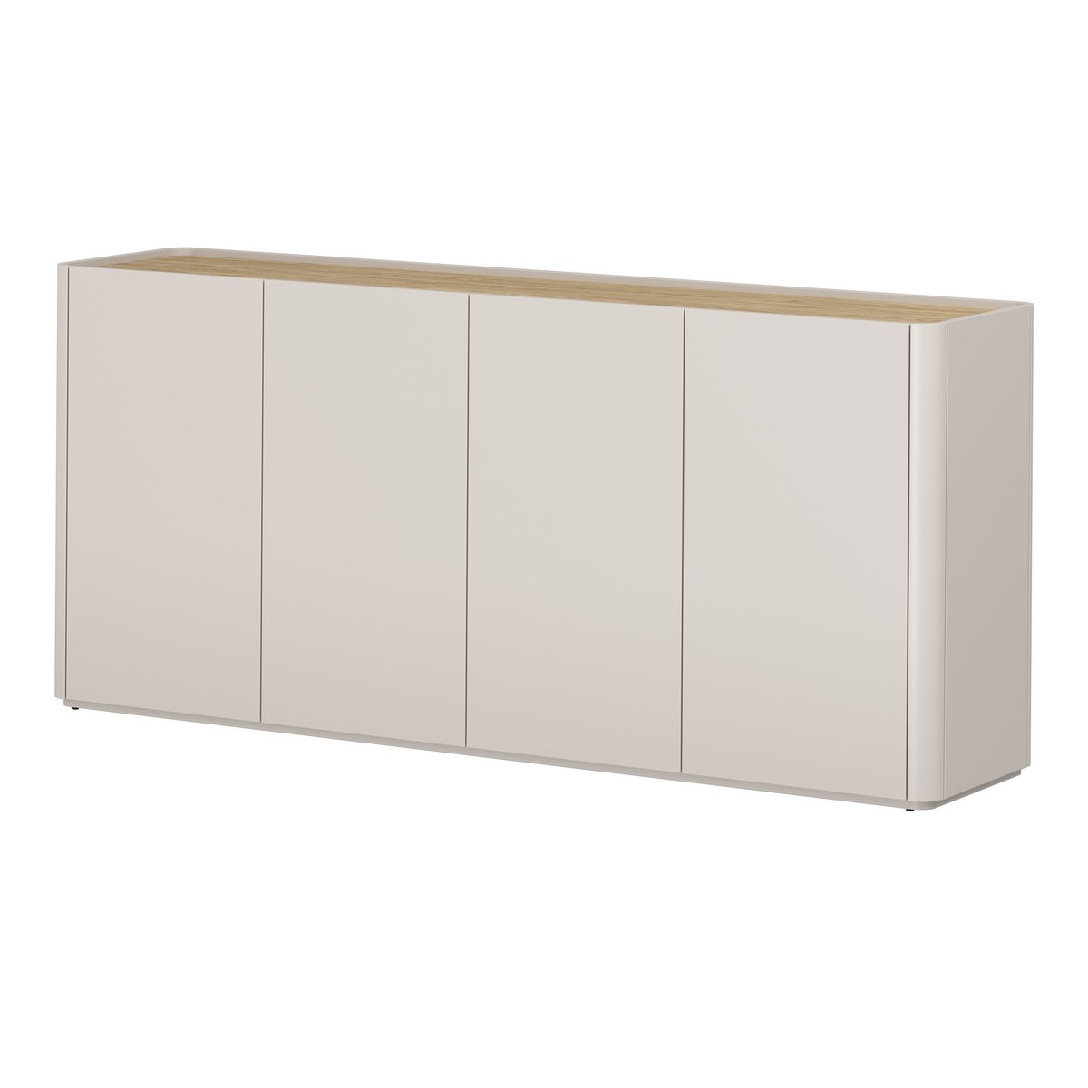 Buffet en 4 portes 200 cm, ANYA beige, BOBOCHIC