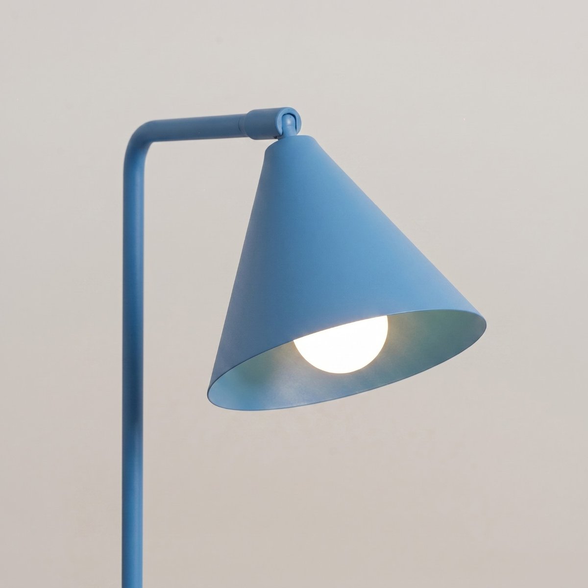 Lampe de bureau Acier Bleu E14 1 Nox bleu, EDEN
