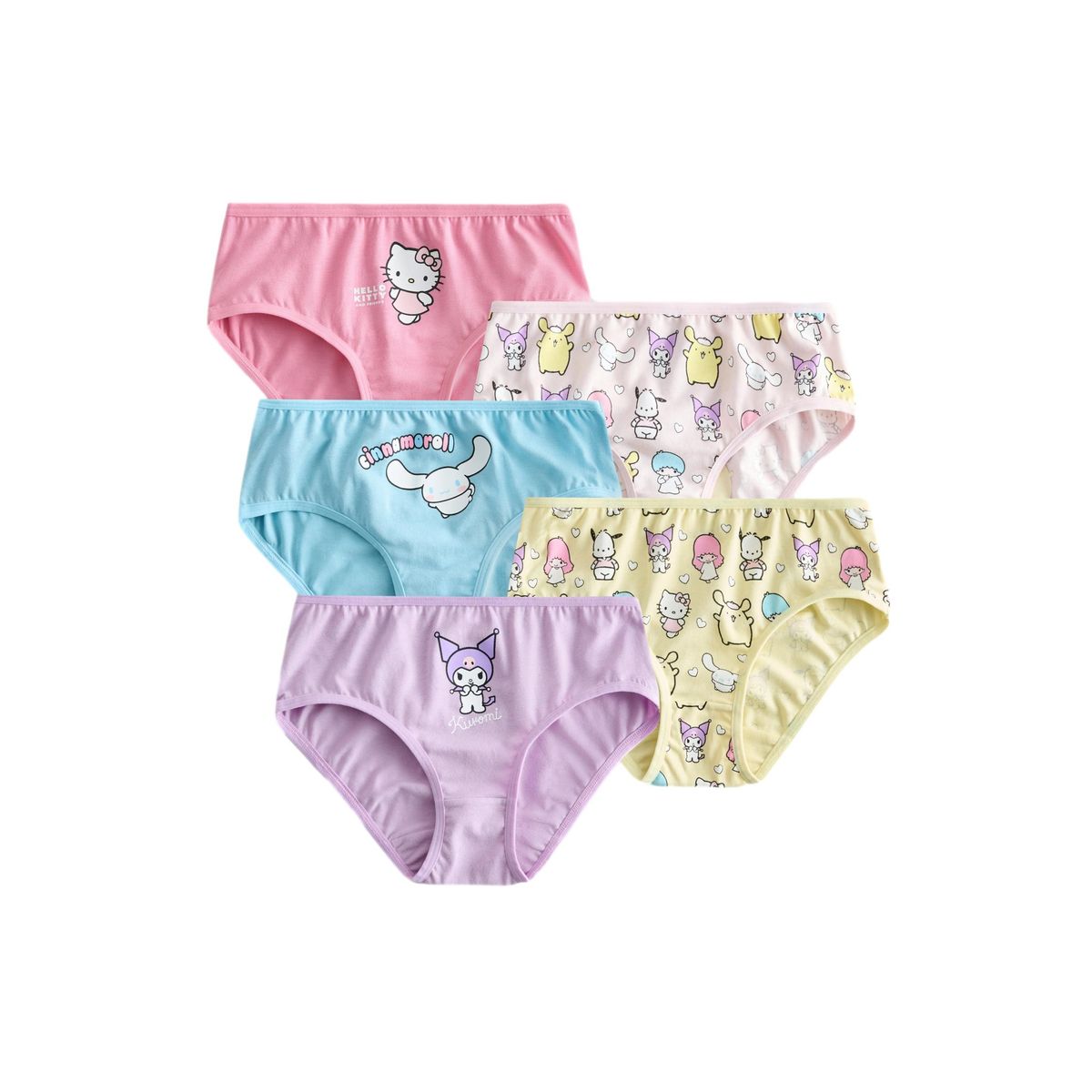 Slip hello kitty and friends, lot de 5 violet lilas, NEXT