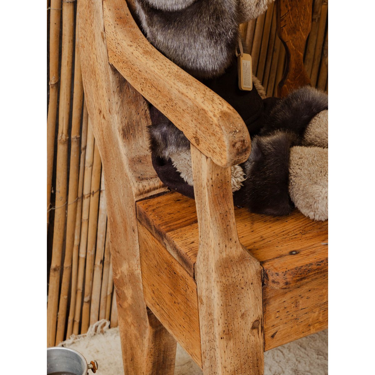 Banc en bois Antoine N°522 - Bon état bois clair, DEBONGOUT