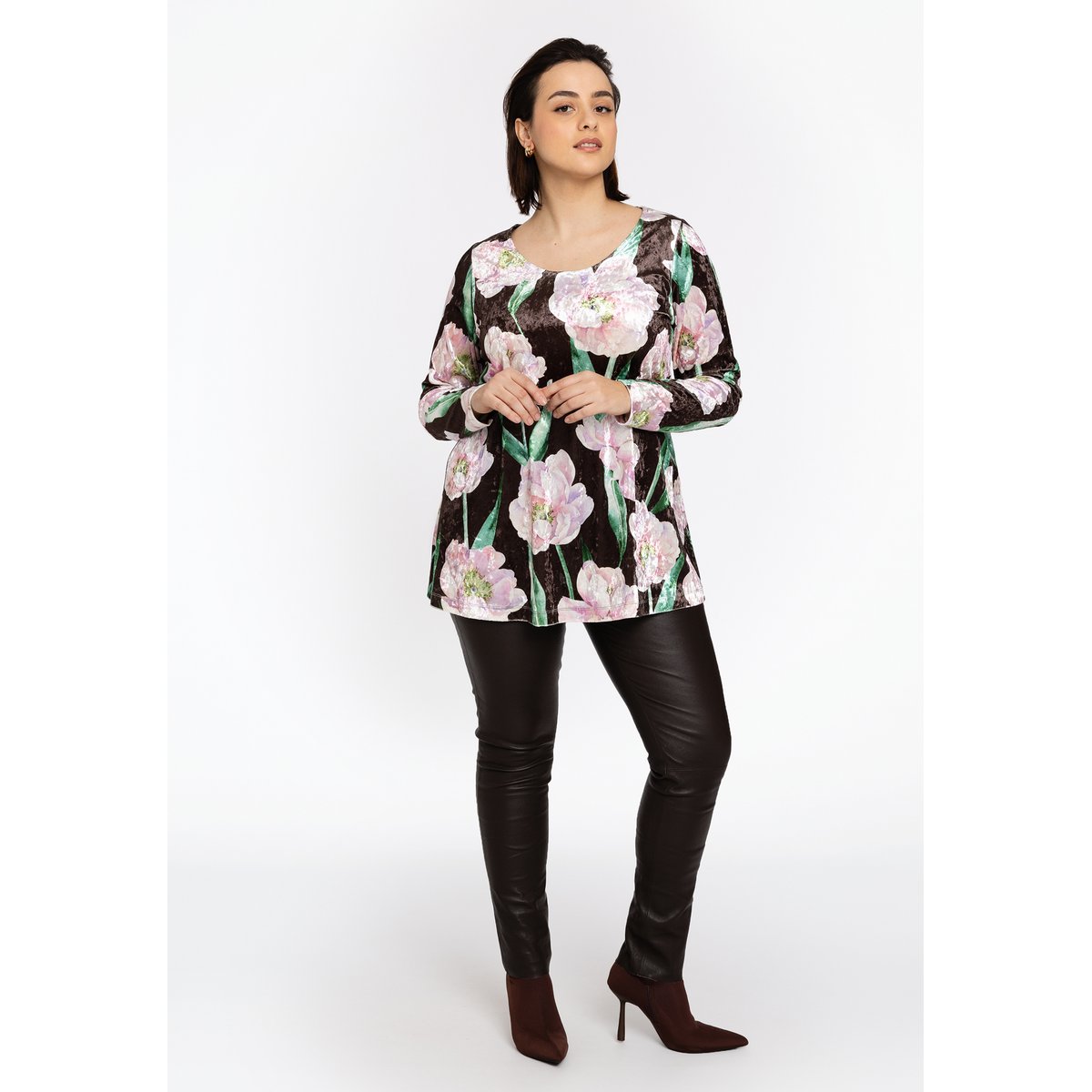 Tunique coupe ample marron, YOEK