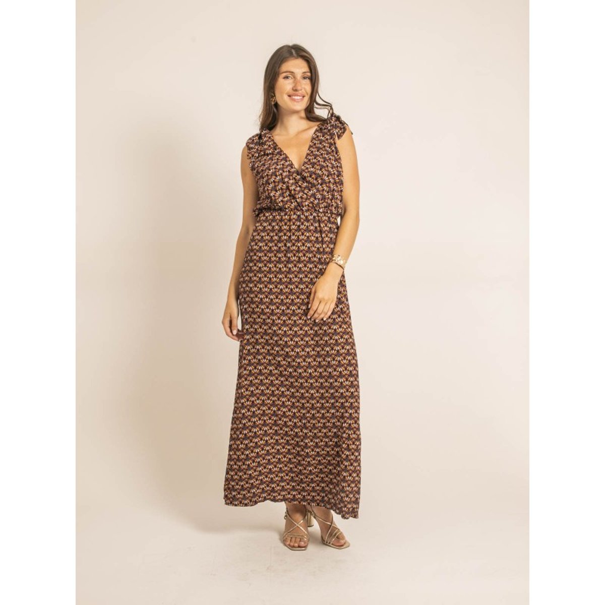 Robe Longue Iliana violet, DONA LISA