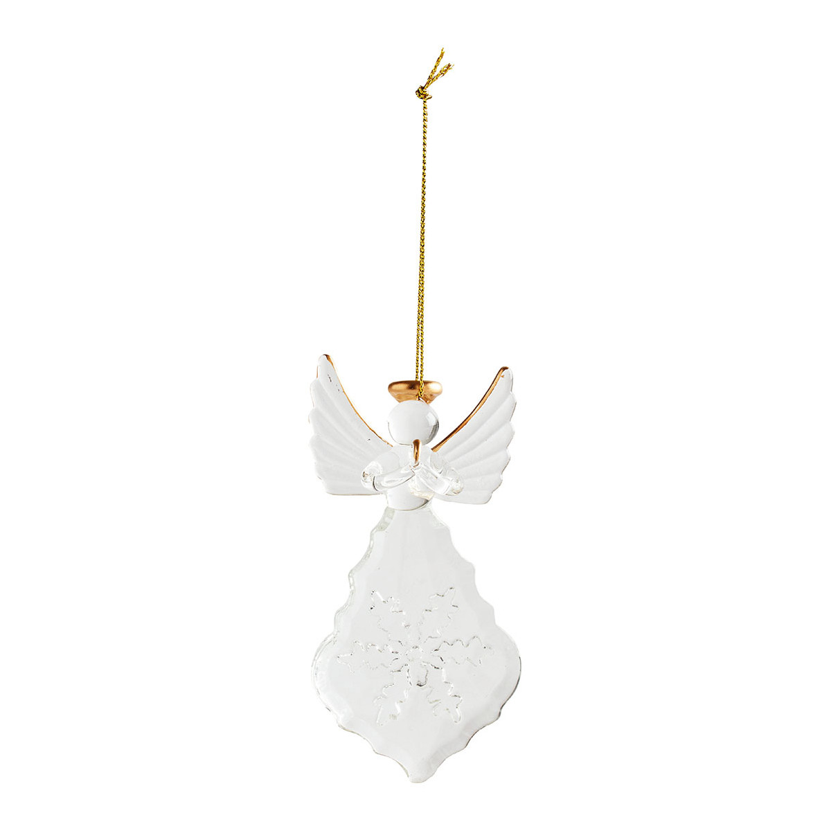 Coffret 2 pampilles Ange en verre transparent, MATHILDE M