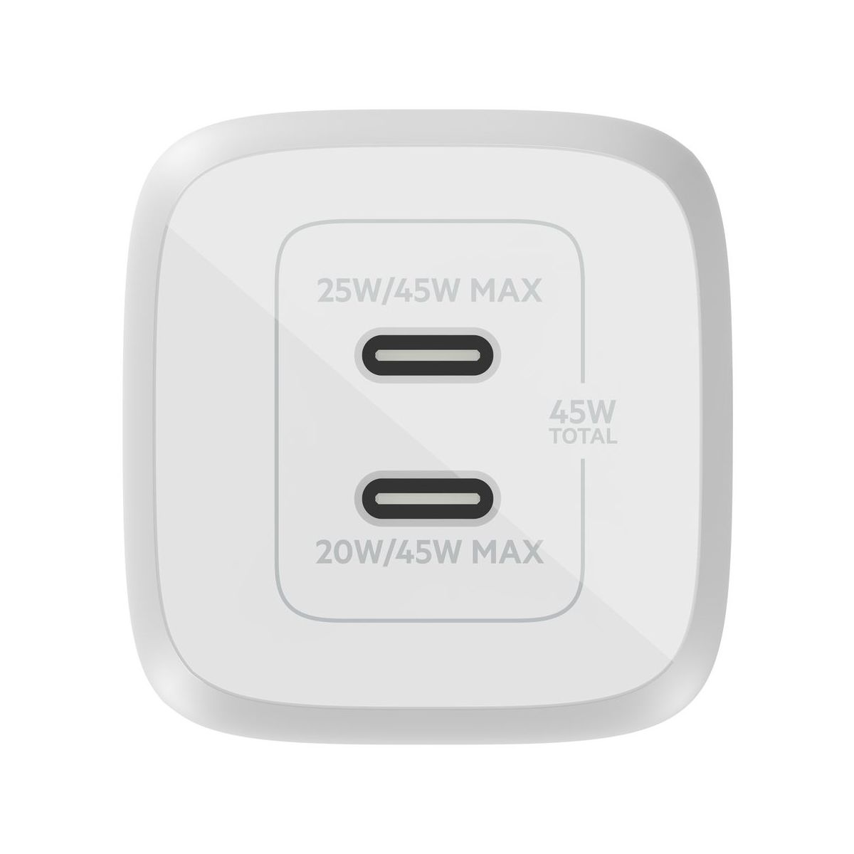 Chargeur USB-C 45W Blanc blanc, BELKIN