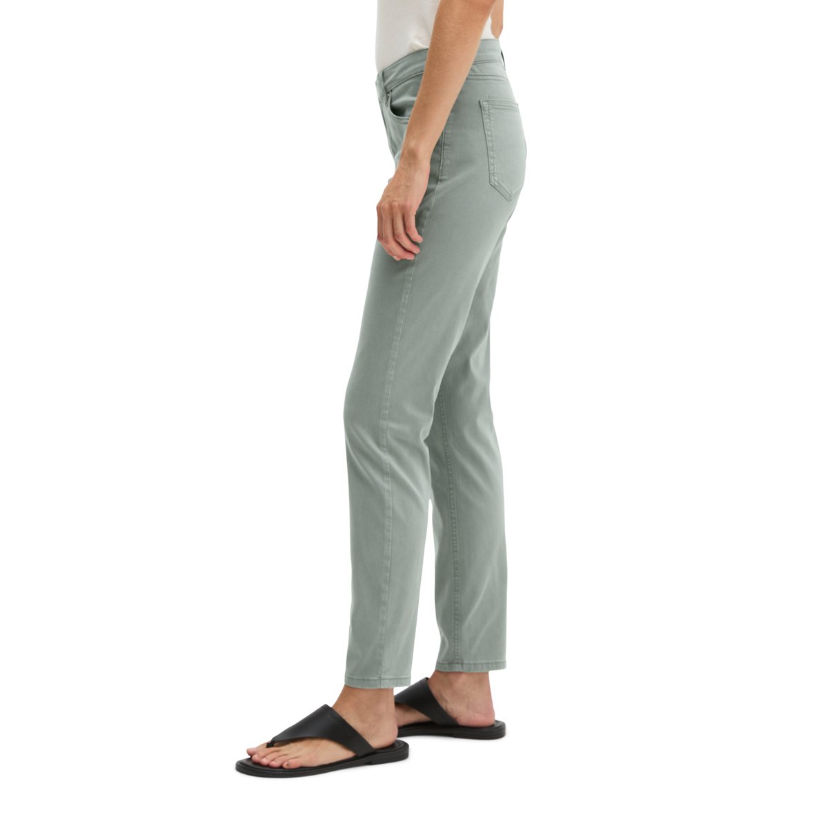 Pantalon modèle Lulea slim avec TENCEL™ Lyocell gris, MARC O'POLO