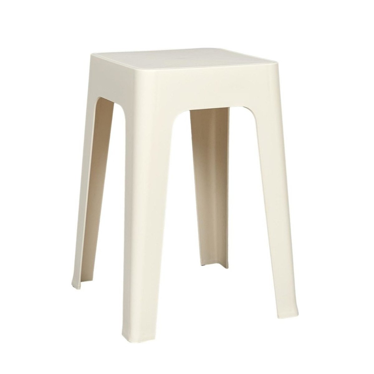 Tabouret Empilable Coloris Crème beige, DECORATIE