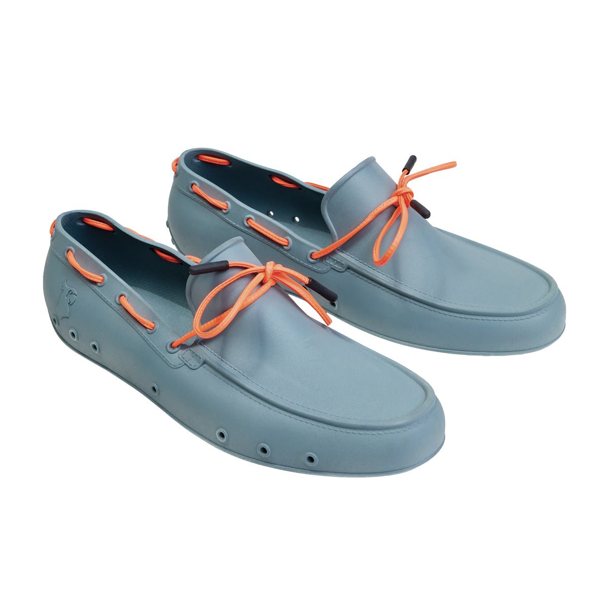 Mocassins Homme CATAMARA FLUO bleu clair et orange fluo, CACATOES