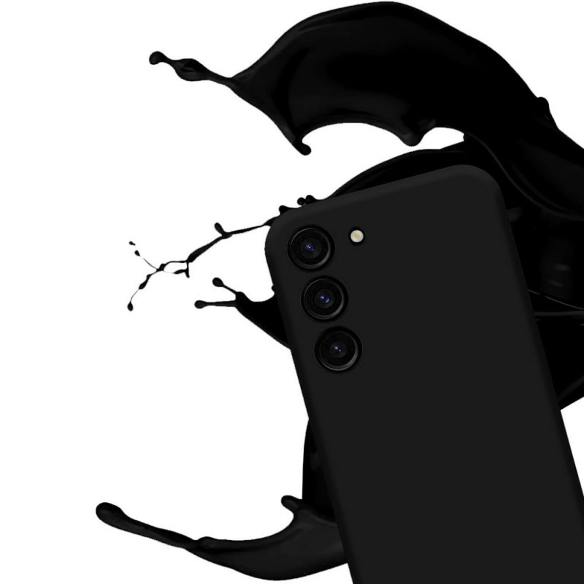 Coque Galaxy S23 antichoc + 2 vitres noir, EVETANE