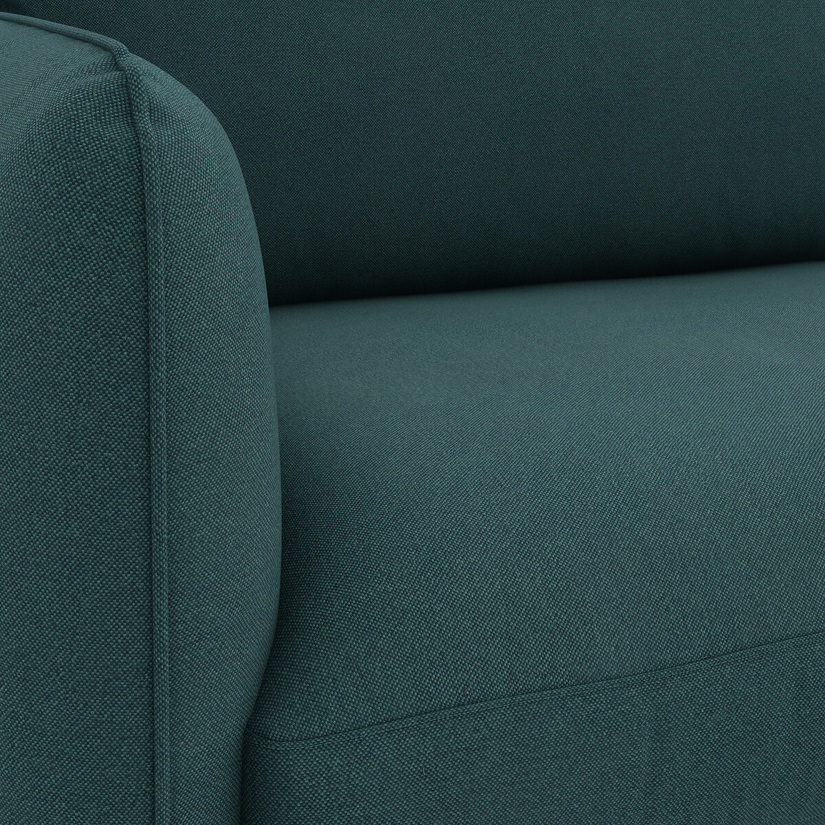 Canapé d'angle convertible, 4 places, en coton et polyester, LOMÉO vert eucalyptus, LA REDOUTE INTERIEURS