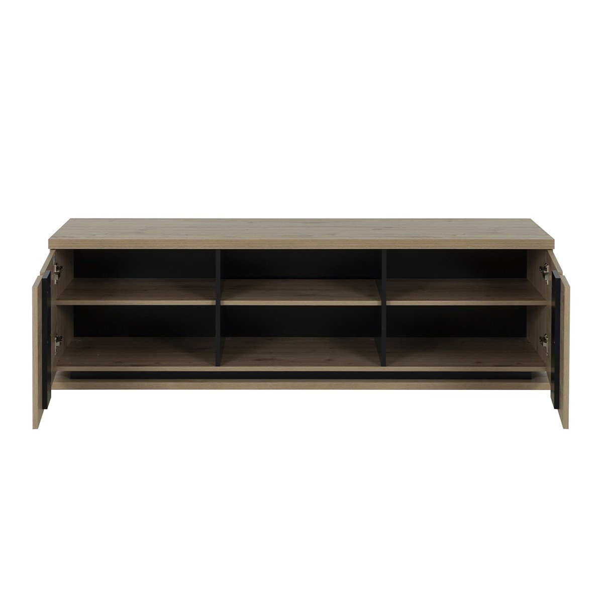 Meuble tv 2 portes CRACK beige, GAMI