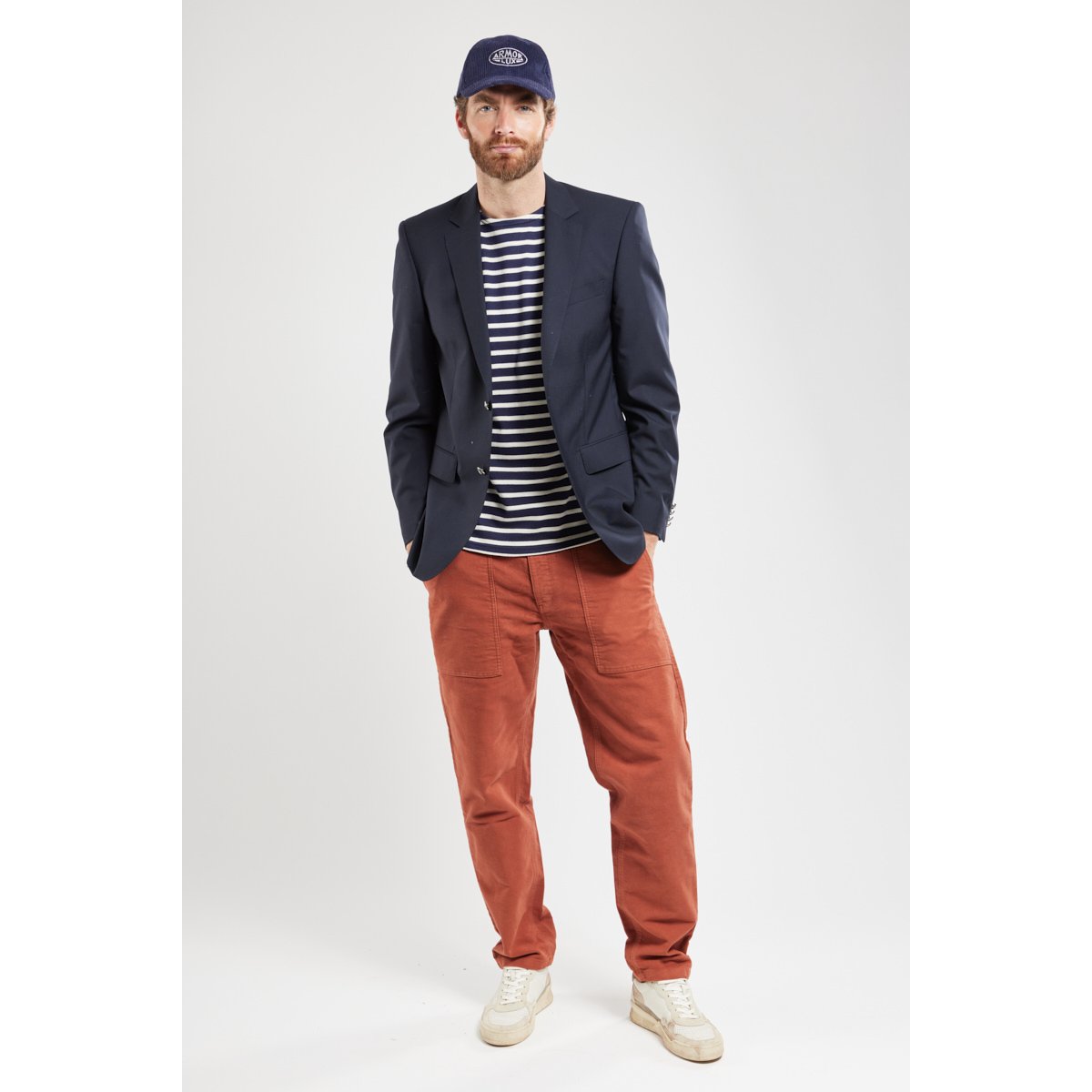 Veste blazer en laine pour homme marine, ARMOR-LUX