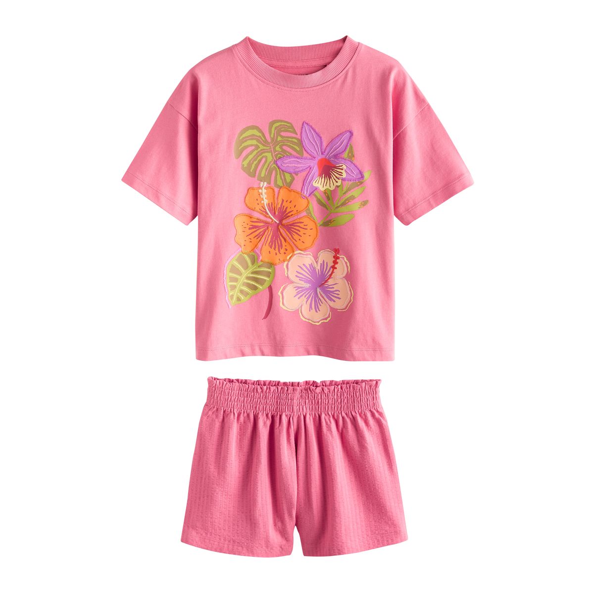 Pyjama short, lot de 3 violet/orange, NEXT