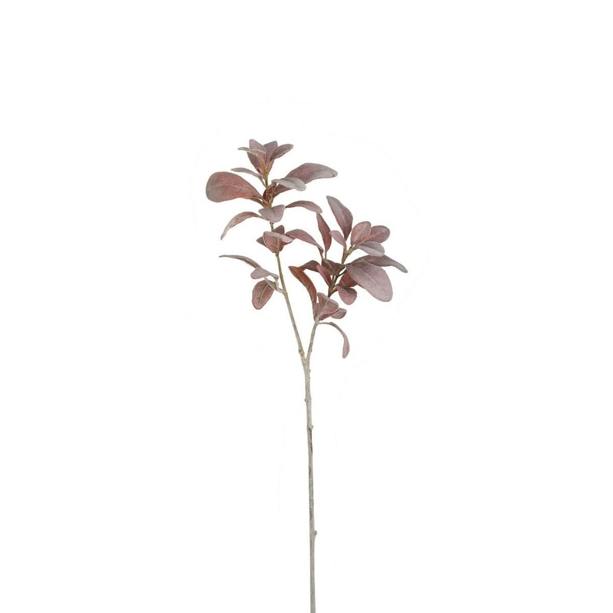 Feuillage oreille d'agneau artificielle H74 rouge, SIA DECO