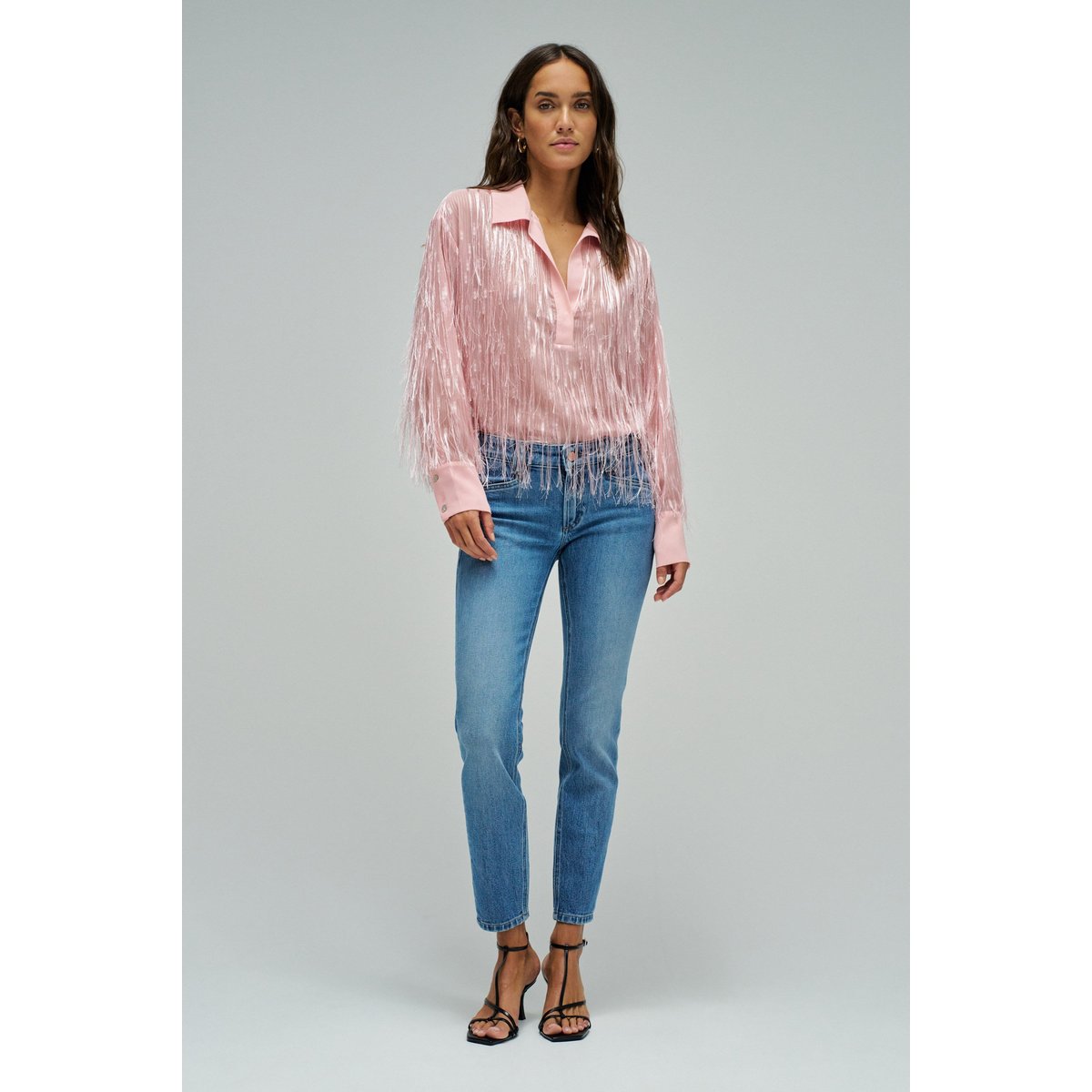JEAN WONDER PUSH UP CROPPED SKINNY bleu denim, SALSA JEANS