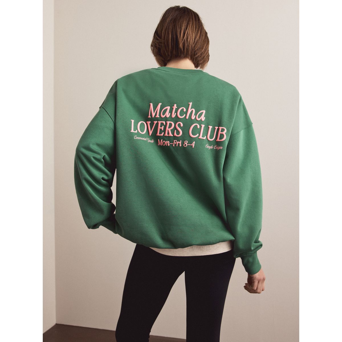 Sweat graphique vert matcha, NEXT