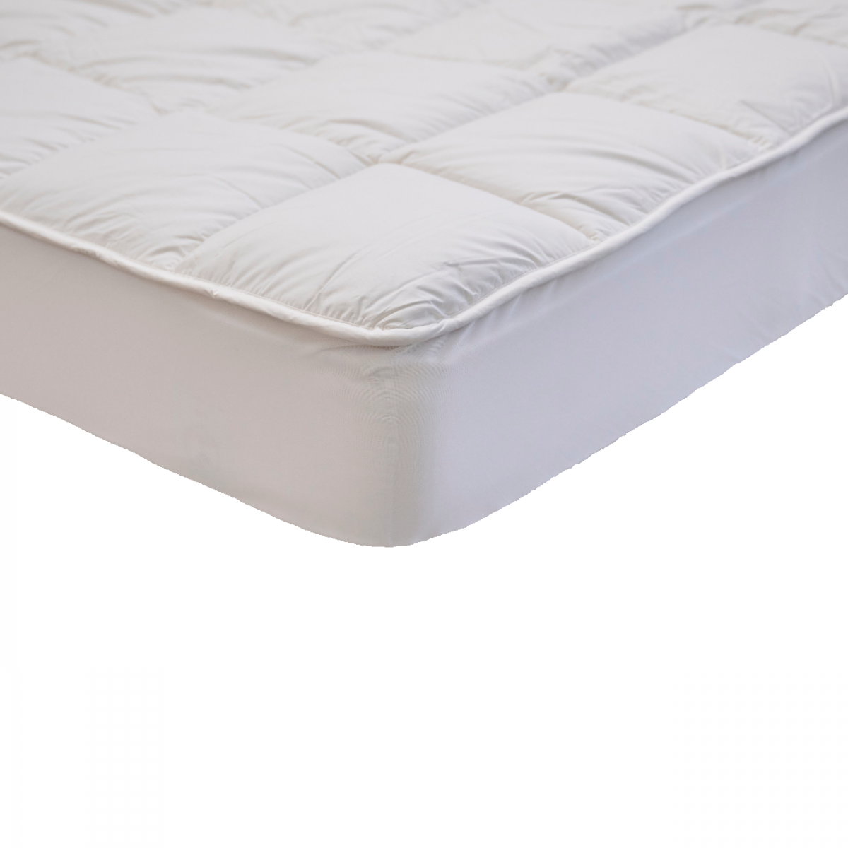 Surmatelas Confort SENSATION DUVET blanc, BLEU CALIN
