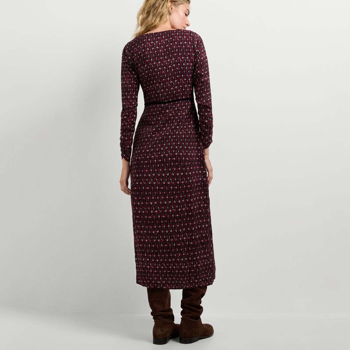 Robe Midi À Imprimé Floral rouge baie, PEPE JEANS
