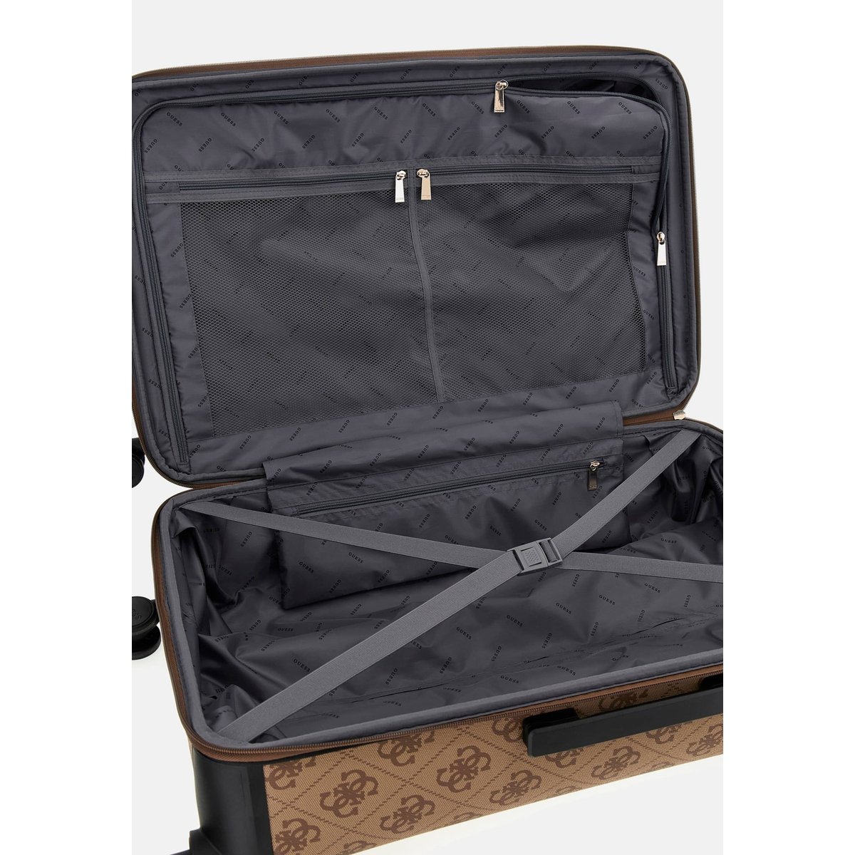 Trolley Berta Logo 4G marron multi, GUESS