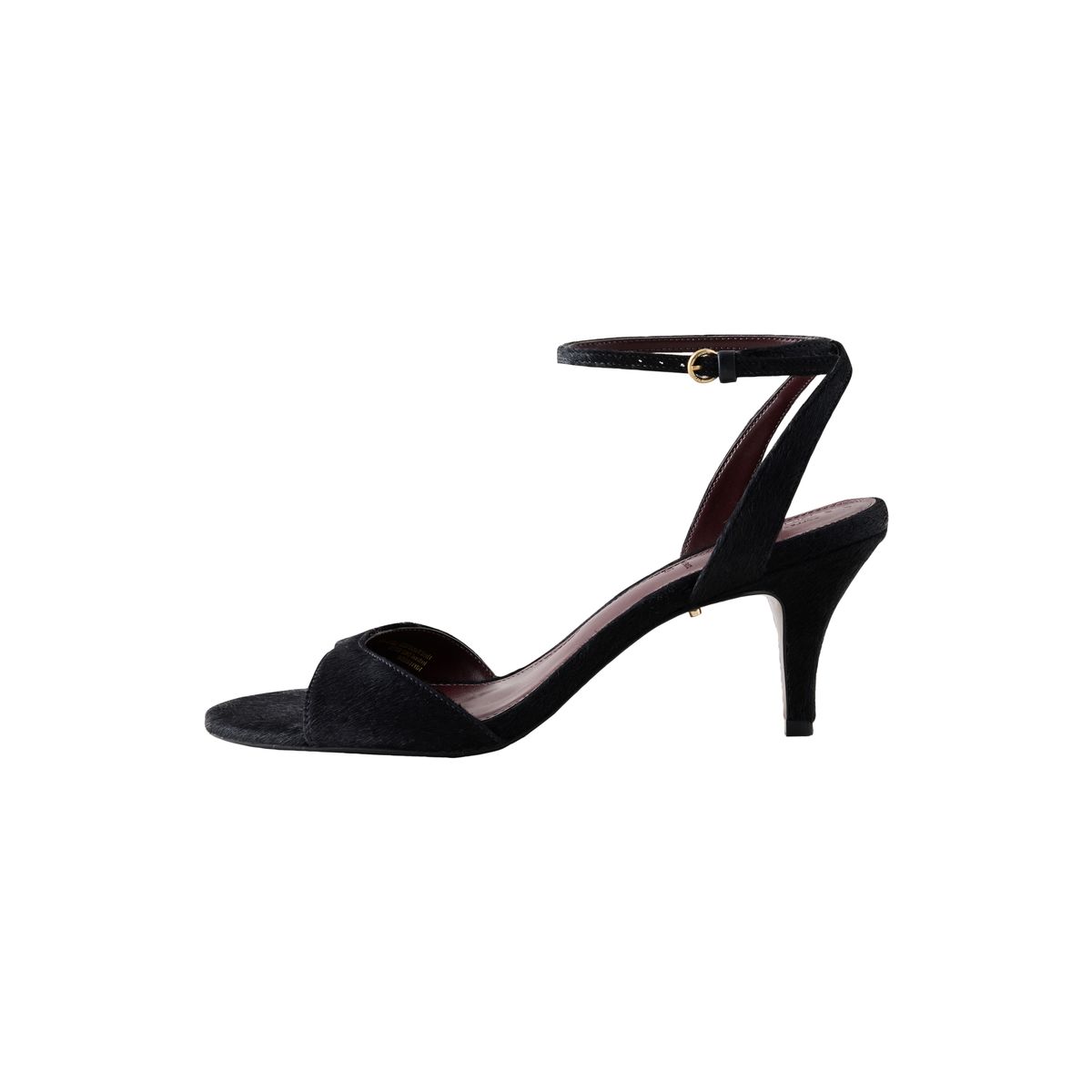 Sandales à talon et bout rond n. premium poney noir, NEXT