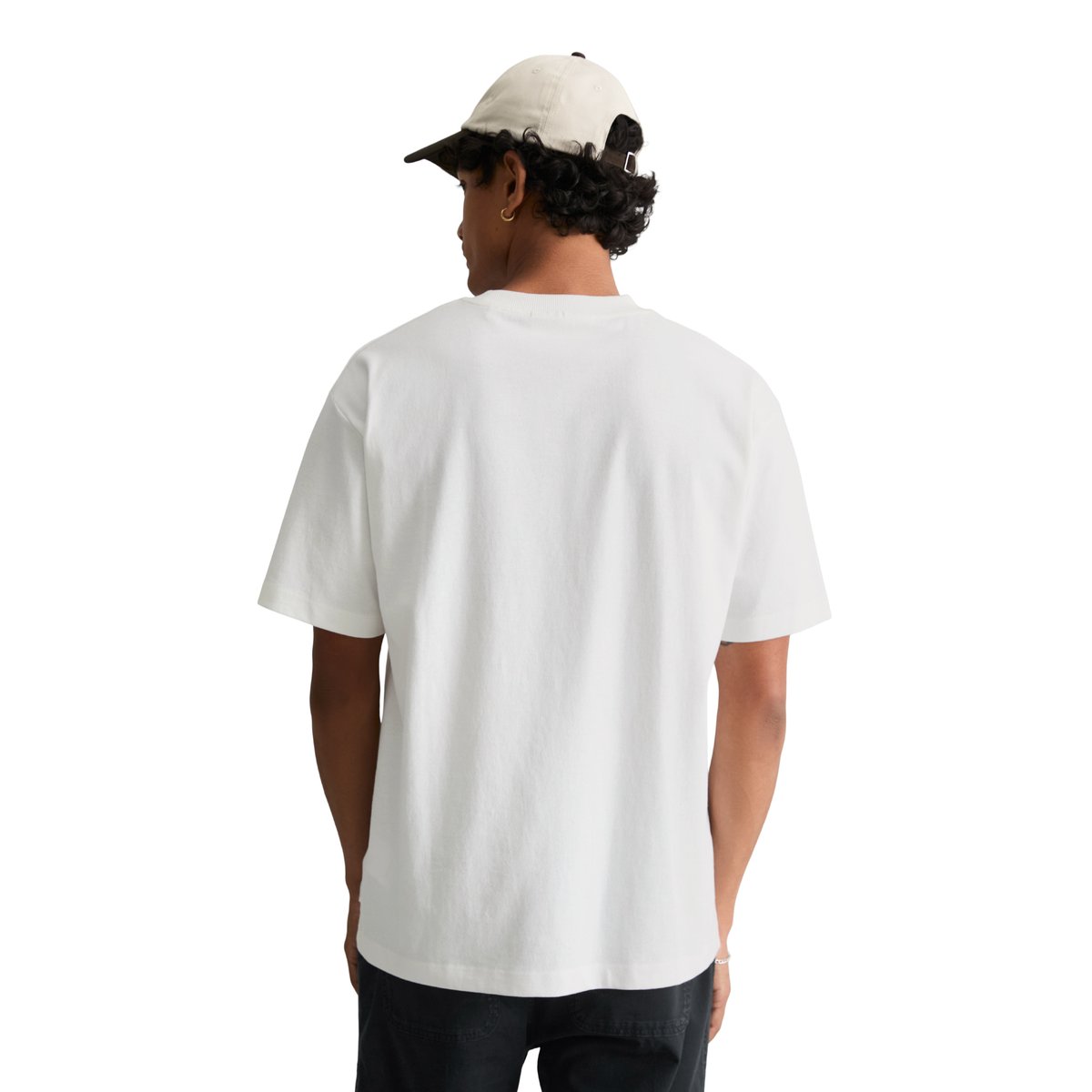 T-shirt ample en jersey de coton bio épais blanc, MARC O’POLO DENIM