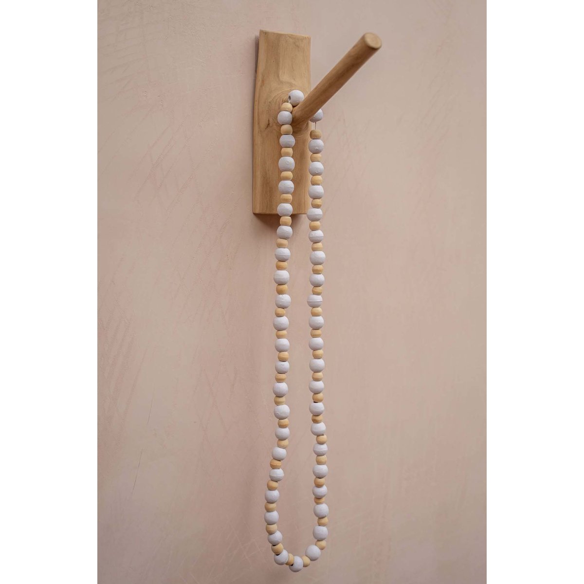 Patère en bois de teck HOOK beige, BAZAR BIZAR