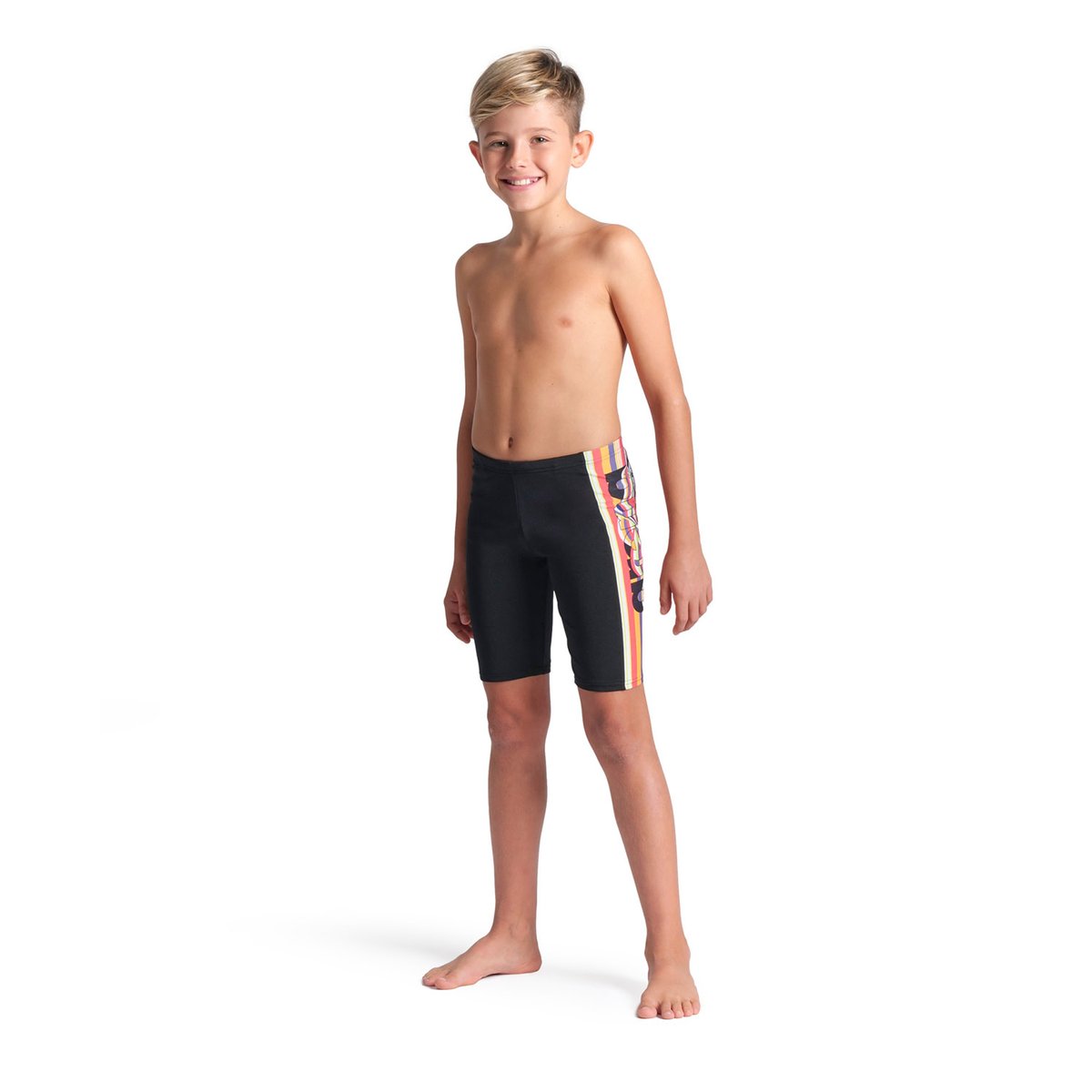 Jammer de bain arena Performance Palette pour garçon black-calypso coral multi, ARENA