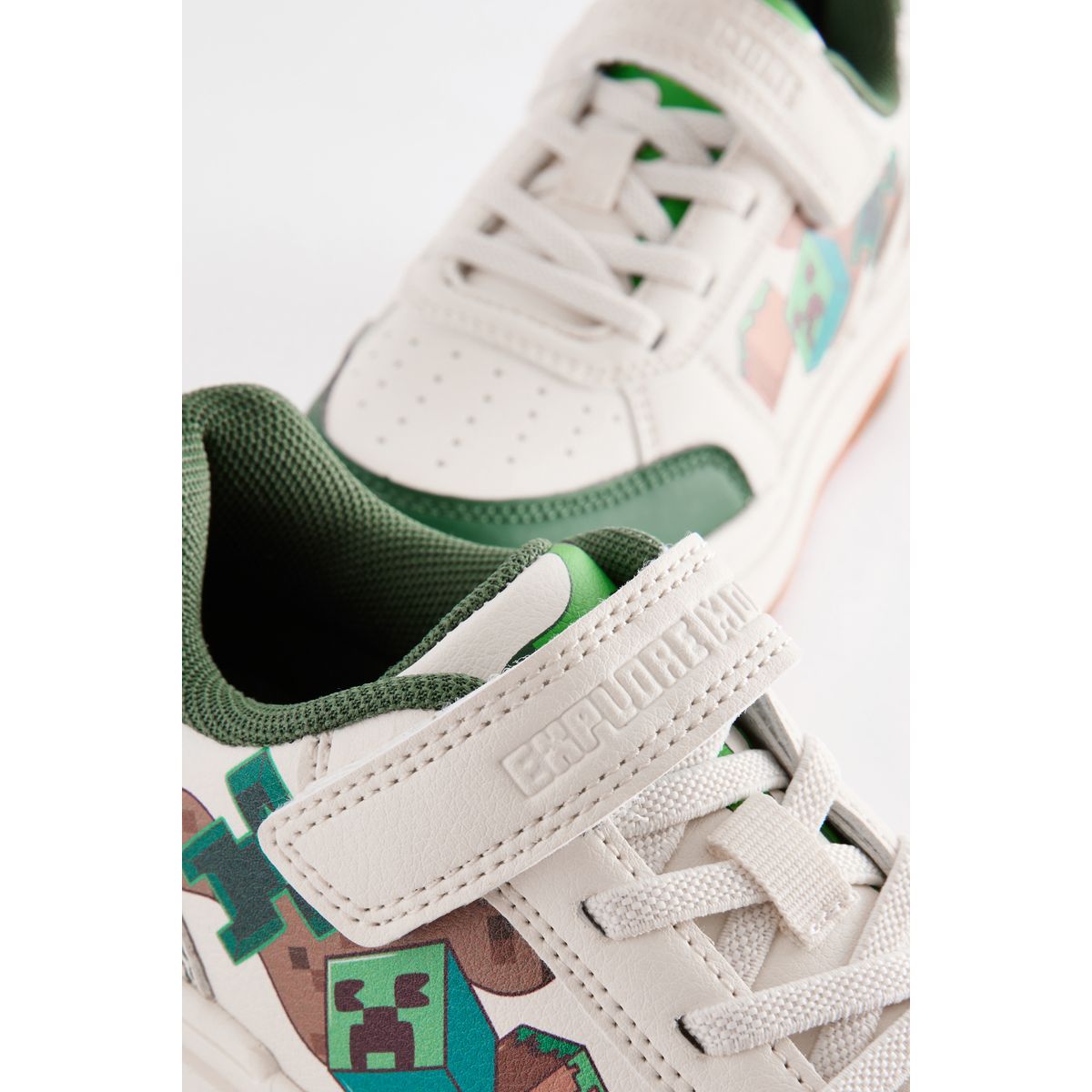 Baskets à lacets élastiques minecraft naturel, NEXT