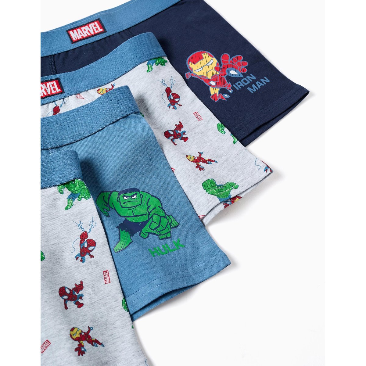 Lot de 4 boxers en coton avec imprimés Marvel multicolore, ZIPPY