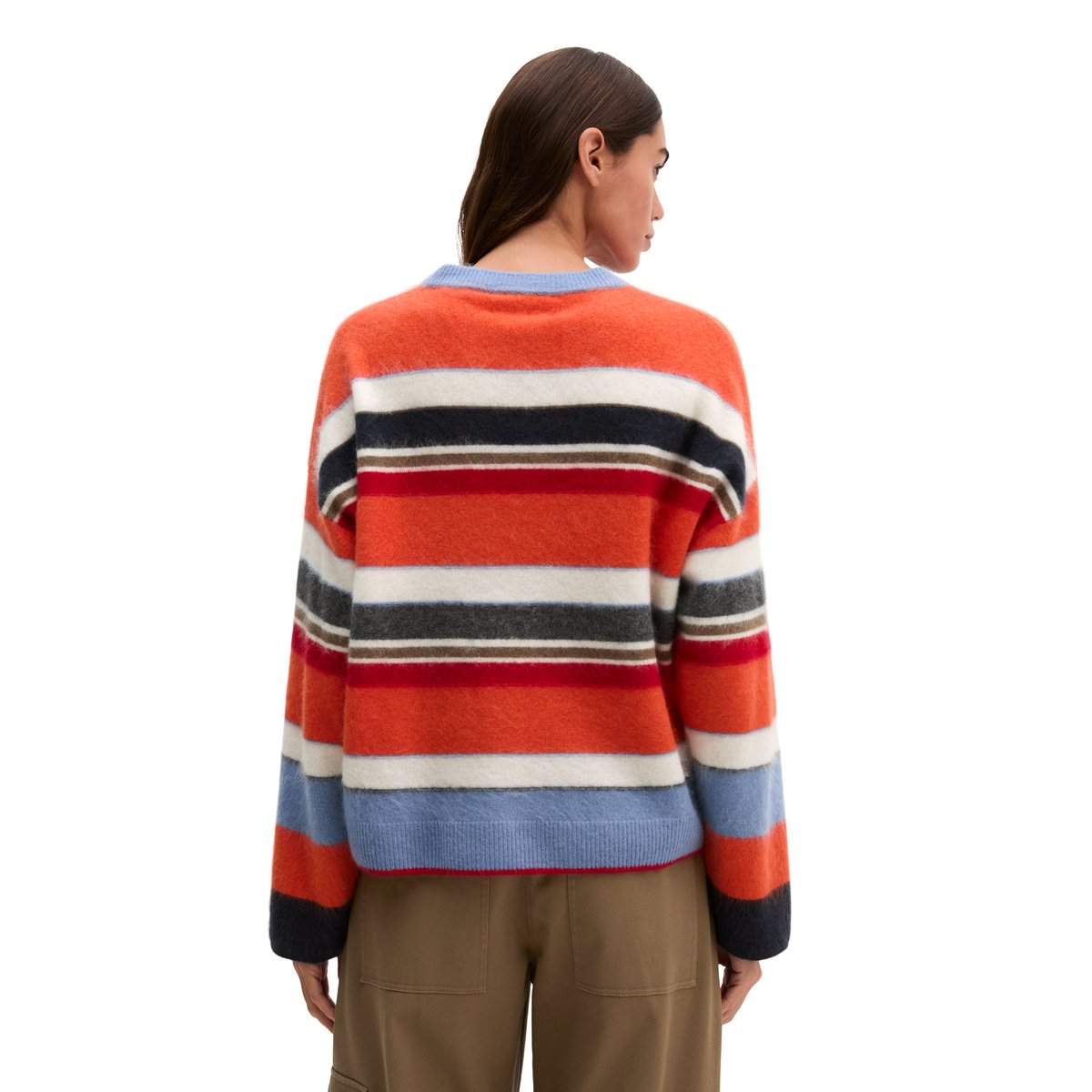 Pull en maille ample en laine mérinos douce orange, MARC O'POLO