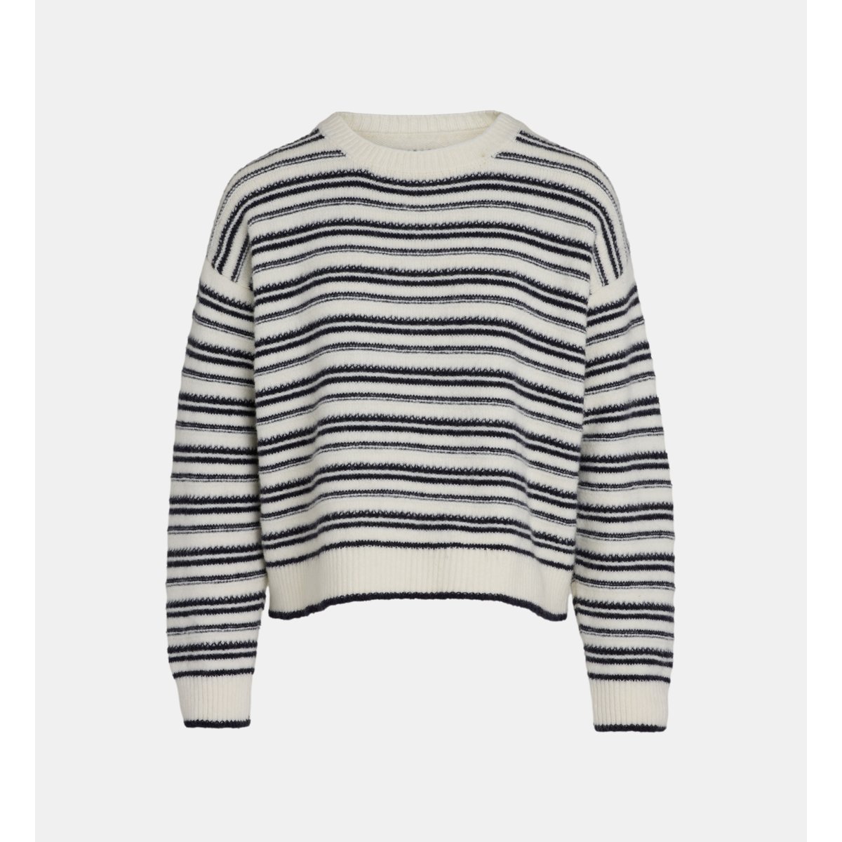 Pull taro mil maille mousseuse écru et noir, GALERIES LAFAYETTE