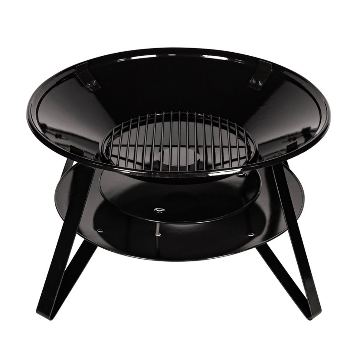 Brasero d'extérieur, en acier noir, SOMAGIC